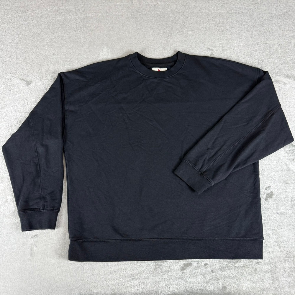 American Giant Modal Fleece Sweatshirt Womens Small Black Soft $98 USA New NWOT
